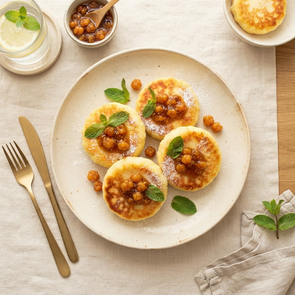 Сырники с морошкой